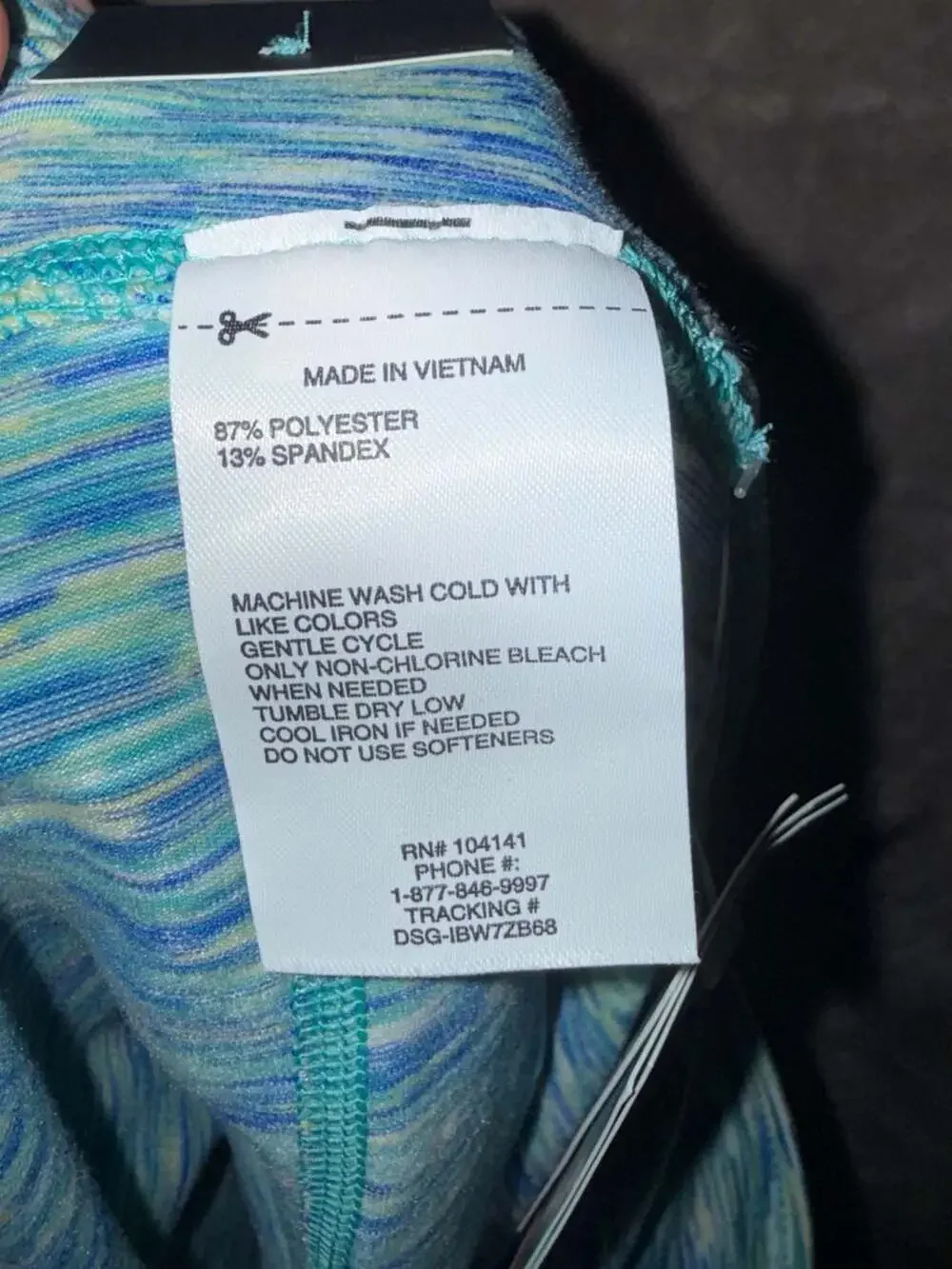 DSG Momentum Mid-Rise Skort Blue Space Dye Size XL